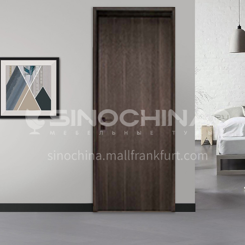 Modern style ecological wear-resistant aluminum wooden door-European walnut